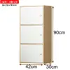 Estantería Pequeña de Madera con Puerta con Cerradura Gabinete de Almacenamiento Vitrina Gabinete de Almacenamiento de Mesita de Noche Estantería para Estudiantes