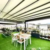 Toldo plegable independiente sin tarjeta montado en la pared a prueba de lluvia para decoración del hogar, sombrilla eléctrica retráctil para patio para jardín en la azotea y terraza