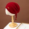 Sombrero de Rizo de Cachemira 100% Pura de Siete Agujas Doble Espesor para Hombre y Mujer Estilo Occidental a la Moda Otoño e Invierno Nuevo Gorro de Punto