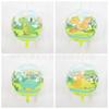 Globo de helio flotante de 22 pulgadas, transparente, 4D, con diseño de dinosaurio de la jungla, para decoración de fiestas temáticas de cumpleaños.