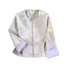 Jaqueta de Seda Anti-Idade com Qualidade Garantida para Mães, Novo Estilo Chinês, Patchwork Jacquard Pesado, Estilo Étnico Retro Aprimorado, Casaco Plus Size