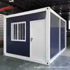Diseño gratuito para exportación de contenedores de material galvanizado engrosado casas móviles