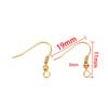 Acero Inoxidable Gancho Francés para Oreja Color Oro Real Conservación de Color Aretes Geométricos con Forma Arete Semiterminado Hebilla para Oreja Accesorios para Aretes DIY