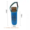 Funda de Taza de 500 ml Tipo Hebilla Bolsa para Taza de Agua Termo de Vidrio Bolso de Mano Bandolera Funda de Tela Se Puede Imprimir con Logo para Prevenir Quemaduras