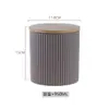 Tarro Cerámico Sellado Estilo Nórdico para Uso Doméstico con Tapa, Tarro para Almacenamiento de Granos, Caja para Almacenamiento de Frutas Secas, Tarro de Almacenamiento Rayado Mate