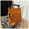 Bolso borla vintage estilo Maillard más vendido transfronterizo para mujer, versátil para el uso diario, adecuado para ir al trabajo, bolso de hombro, bolso cruzado