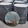 Espejo de baño de producción en masa de fábrica con borde metálico, espejo cosmético de pared, marco de aleación de aluminio negro, espejo de baño
