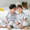 Pijamas de Verano para Niños al por Mayor Finos de Seda Artificial Pantalones Cortos Ropa Infantil Niños y Niñas Pantalones Cortos Ropa de Casa