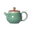 Tetera de cerámica con filtro Longquan Celadon, hecha a mano, creativa, con forma de cuchillo, juego de té chino de Kung Fu para el hogar