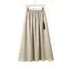 Popular Falda de Satén de Verano Estilo Chino 2026 Nueva Falda Larga de Cintura Alta Falda Jacquard de Alta Gama Estilo Chino Nuevo Estilo Chino