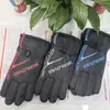 Guantes de esquí deportivos para exteriores, nuevos guantes gruesos y cálidos con forro polar, guantes a prueba de viento para motocicletas y coches eléctricos, venta al por mayor