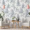 Pegatina de Pared Floral Romántica Autoadhesiva Papel Tapiz Resistente a la Humedad y al Moho Ecológico Lujo Ligero Decorativa para Pared de Dormitorio Armario Renovación
