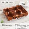 Compartimento Grande Bandeja Rectangular de Madera para Almacenamiento de Escritorio Organizador de Varios Caja Decorativa de Madera Retro Juego de Cinco Piezas