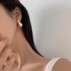 Pendientes Metálicos de Gota de Agua de Alta Gama Europeos y Americanos para Mujer, Pendientes de Personalidad de Moda y Exagerados, Elegantes Accesorios para Orejas