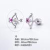 Xiaohongshu Aço Titânio 316L Conto de Fadas Cupido Barbie Lâmpada Mágica Óculos de Sol Sino Lanterna de Abóbora Brincos Piercing de Cartilagem da Orelha
