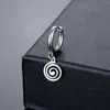 Pendientes de alambre redondo punk de acero inoxidable transfronterizos, versión coreana de pendientes colgantes simples de acero de titanio, pendientes de viento frío para hombre, fabricantes, a la venta