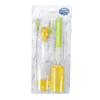 Juego de seis cepillos para biberones, cepillo para tetinas de biberones, cepillo para tubo de succión, juego de limpieza, esponja, cepillo para vasos, embalaje en blíster.