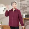 Moda de otoño de la abuela: gabardinas de moda, blusas para mujeres de mediana edad y mayores, ropa para madres, cárdigans y chaquetas de primavera y otoño