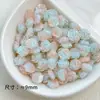 Popular Rosa Manchadinho Flor Suave Contas Soltas Feito à Mão DIY Adesivos para Unhas de Miçangas Material Pulseira Colar Acessórios de Joias