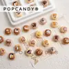 Cuentas Lindas con Forma de Bollo, Accesorios Pequeños de Oso, Cuentas Sueltas para Pulseras Hechas a Mano DIY, Dijes de Bolsa Impresos, Colgantes Decorativos, Cuentas para Joyería