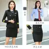 Traje formal de uniforme de ferrocarril para hombre, ropa de trabajo formal para hotel KTV, uniforme profesional de azafata, uniforme del personal de tripulación