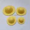 Sombrero Mini de Plástico Multicolor 2.5-10cm Sombrero de Paja Imitación Accesorios para Muñecas Artesanía Decorativa Sombrerito