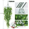 Colgante de Pared Artificial Artificial de Potos Vid de Hoja de Manzana Adornos de Decoración para el Hogar Flores Decorativas para Bodas al Aire Libre
