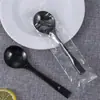 Colher Descartável Grande Tartaruga Dourada, Colher Tartaruga Dourada para Salada de Frutas, Sobremesa Especial, Gelatina, Gelatina de Erva, Gelatina de Gelo, Embalada Individualmente