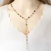 Corrente de suéter de decoração de festa nova transfronteiriça feminina moda estilo europeu e americano corrente longa dupla Y corrente da clavícula atacado