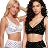 TK Amazon En Stock Transfronterizo Tallas Grandes Mujer Estampado Leopardo Jelly Bra Soporte Suave Busto Grande Transpirable Sin Costuras Sujetador