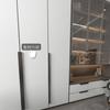 Moganshan PET casa entera a medida fábrica aparador puerta puerta minimalista de vestidor puerta de mueble bar marco de aluminio puerta de vidrio