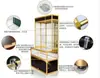 Gabinete de Exhibición para Computadoras de Aleación de Titanio Vitrina Mostrador de Cristal Estante