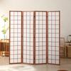 Venta al por mayor del fabricante Estilo japonés Madera de pino Hotel Estudio Oficina Plegable Móvil Pantalla de Madera Divisor de Ambiente Pantalla de Estilo Japonés