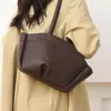 Bolso para Mujer, Gran Capacidad, Bolso para Viajes Diarios, Gama Alta, Color Sólido, Sencillo, Bolso de Hombro para Mujer, Bolso Cesta, Transfronterizo