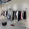 Estanterías para Tiendas Boutique, Exhibidores para Tiendas de Ropa, Percheros de Acero Inoxidable de Pie, Perchas, Exhibidores de Pared para Ropa de Mujer y Hombre