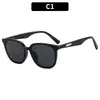 Óculos de Sol Simples Novos Estilo Coreano da Moda Tendência Anti-UV Óculos de Sol Côncavos para Homens e Mulheres