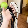 Diadema de Cinta de Lunares Estilo Francés para Mujer, Adorno para el Cabello Dulce Plisado, Pasador Delicado, Diadema Adelgazante