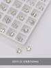 Venda quente de jóias de unhas de diamante transparente Super Flash torto coração machado Diamante gota de água gordura quadrado borboleta diamante branco acessórios de unhas atacado
