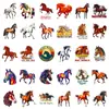 Nuevas pegatinas realistas de caballos con graffiti creativo transfronterizas de 112 piezas para decoración DIY de botellas de agua, equipaje y patinetas, pegatinas impermeables