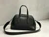 New Style First Layer TC Cowhide Genuine Leather Bowling Bag Handheld Shoulder Crossbody Commuting Casual Boston Women's Bag Wholesale