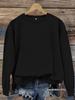 Suéter de sudadera con cuello redondo de manga larga informal para mujer, versión ligera, con patrón de sistema de ráfaga DIY, para otoño e invierno, transfronterizo de Europa y Estados Unidos