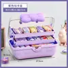 Caja de almacenamiento para accesorios para el cabello de niños, scrunchies, collares, cubierta transparente de gran capacidad, organizador de escritorio por capas, lindo organizador de pinzas para el cabello