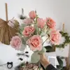 Liquidação com 90% de Desconto: Fabricante de Flores Artificiais Rosa de Neve Moya, Flores Artificiais, Plantas Verdes Atacado, Artesanato Decorativo, Decorações de Casamento Estilo Ins