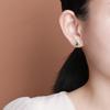 Joyería Yuebao Plata Esterlina S925 Chapado en Oro Esmeralda Vintage Estilo Nacional Calabaza Fulu Trébol de Cuatro Hojas de la Suerte Aretes de Plata