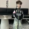 Camisetas Elegantes de Primavera y Otoño para Niños Niños, Camisetas Casuales de Manga Larga Estilo Coreano Frescas y Modernas para Bebés Niños