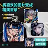 Crachá personalizado de dupla pisca com formato especial, crachá quadrado, produtos culturais e criativos bidimensionais, personalização de mercadorias de anime e celebridades