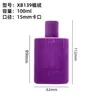 Botellas de Perfume con Recubrimiento de Terciopelo en Stock, Botellas de Vidrio Transparente de 100 ml, Botellas Vacías Rellenables al por Mayor con Tapas de Aleación de Zinc con Recubrimiento de Terciopelo