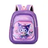 Nova mochila de jardim de infância para comércio exterior, fofa com personagens de desenho animado Stitch e Kuromi, mochila infantil ultraleve e redutora de peso atacado
