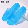 Sandálias de cristal slip-on para casal, antiderrapantes, para uso no verão no banheiro, chuveiro e em casa; sandálias de plástico estilosas com sola grossa para o verão