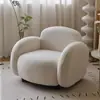 Sofá de tela técnica para casas pequeñas, adecuado para dormitorio y sala de estar, sofá de tela moderno y de moda estilo crema de dos plazas